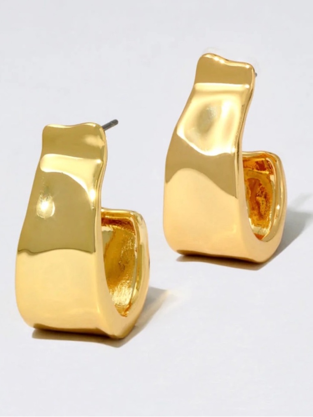Alexis Bittar Molten Gold Hoop Earrings